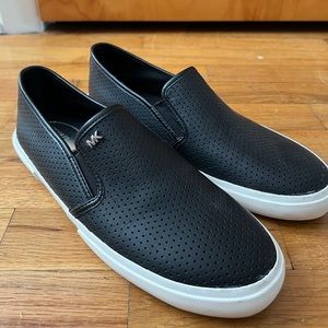 Michael Kors black slip on sneaker